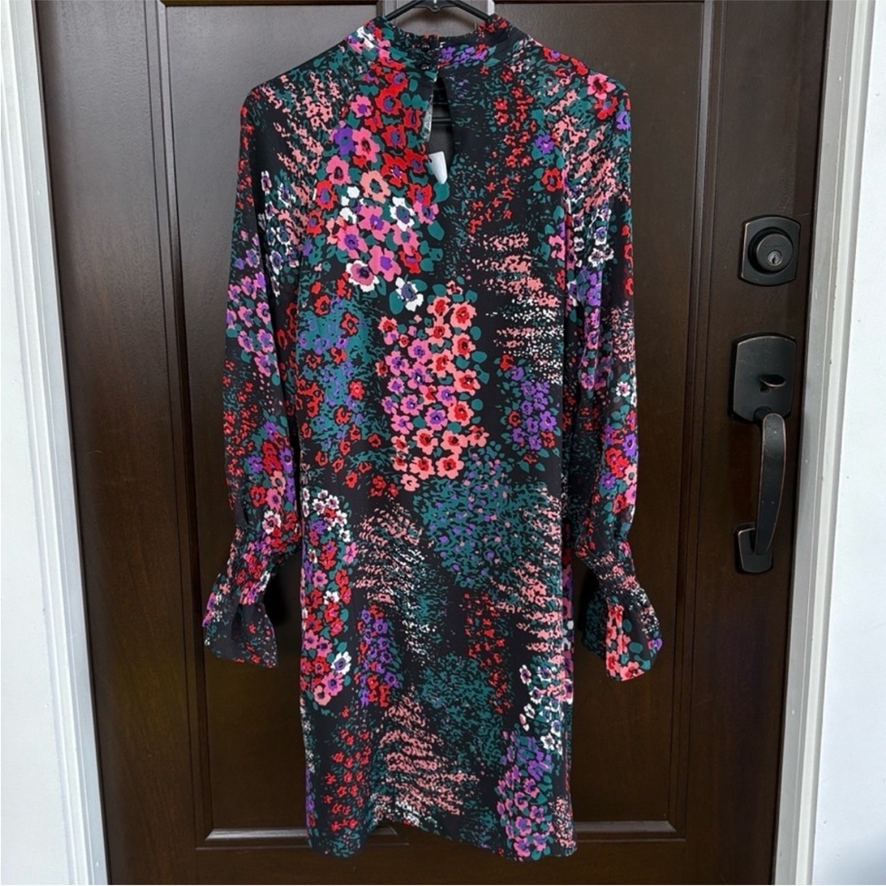 NWT Molly Bracken Black Floral Chiffon
Choker Collar Dress Size Medium - Picture 16 of 16